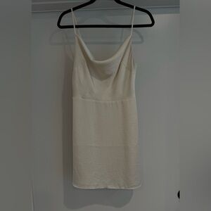 Aritzia Sunday Best Silk Dress - white
